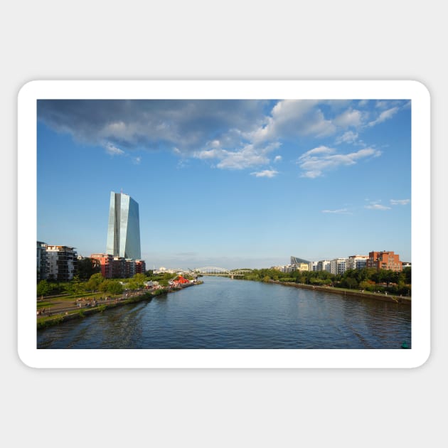 ECB, Main, Frankfurt am Main Sticker by Kruegerfoto